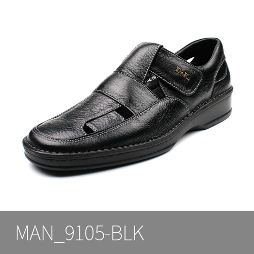 [Dr.K] Men's Sandals S9105 BLACK-Sneakers with Arch Support, Walking Shoes for Foot and Heel Pain Relief-Made in Korea